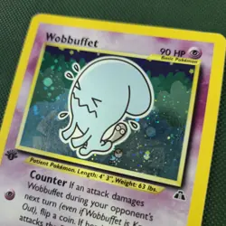 1st Edition Wobbuffet 16/75 Neo Discovery Holo Rare 2001 Nintendo Pokemon Card - Image 3