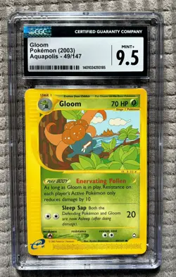 Pokemon Gloom 49/147 Aquapolis WOTC TCG Pokemon Uncommon Card Graded CGC 9.5 - Image 1