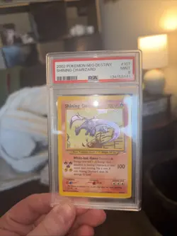 PSA 9 MINT Shining Charizard Neo Destiny Unlimited Holo Pokemon Card 107/105 - Image 1