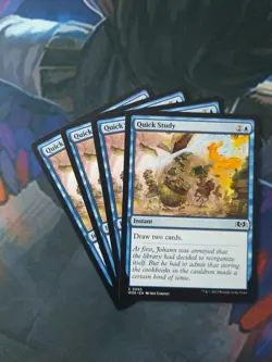 Quick Study x 4 | 7% Off 2+ | Wilds of Eldraine | NM | MTG - Image 1