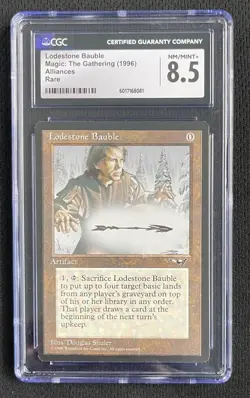 Mtg Lodestone Bauble (CGC) 8.5 Alliances Reserved List [1997] - Image 1
