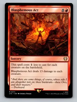 Blasphemous Act R Commander: The Lord of the Rings: Tales of Middle-earth 211 NM - Image 1