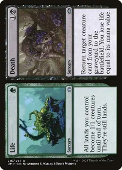 Life Death 1x MtG Dominaria Remastered SP/NM - Image 1