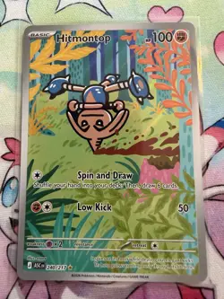 Hitmontop 240/217 Illustration Rare IR Holo Ascended Heroes Pokemon TCG Card - Image 1