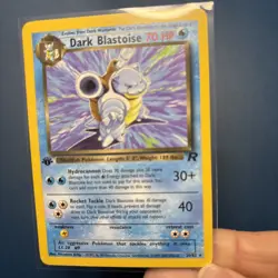 Pokemon Dark BLASTOISE 1st Edition Reg Rocket Wizards 20/82 RARE - Image 1