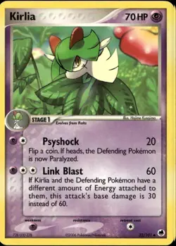 Kirlia 32/101 Uncommon EX Dragon Frontiers Pokemon - Image 1
