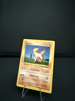 Ponyta 60/102 Common Base Set Shadowless Pokemon Unlimited LP - Image 1