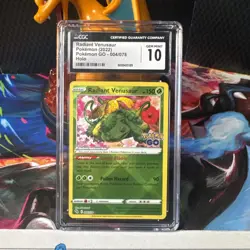 Radiant Venusaur 004/078 - CGC Gem Mint 10 - Pokemon GO - Pokemon TCG 2022 - Image 1