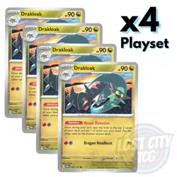 4x Drakloak 072/131 (Playset)- Prismatic Evolutions - x4 Playset Pokemon TCG NM - Image 1