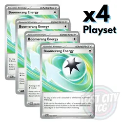 4x Boomerang Energy 166/167 (Playset) - Twilight Masquerade 4x Pokemon NM - Image 1