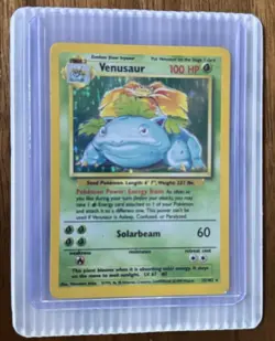 Pokemon TCG Venusaur Base Set Holo Rare - Image 1