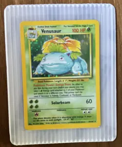 Pokemon TCG Venusaur Base Set Holo Rare - Image 3