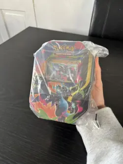 Mega Charizard Ex Tin - Mega Charizard X EX Promo - Pokemon TCG Factory Sealed - Image 1