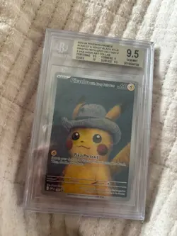 Pokemon Pikachu with Grey Felt Hat Van Gogh 085 Promo BGS 9.5 PSA 10 Equivalent - Image 1