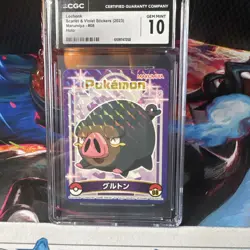 Lechonk #08 - CGC Gem Mint 10 - Marumiya S&V Stickers - Pokemon TCG 2023 - Image 1