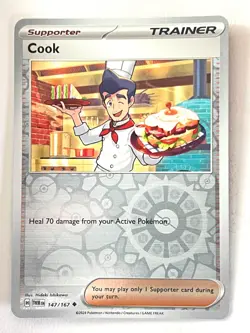 Cook 147/167 Reverse Holo Uncommon Twilight Masquerade Pokemon TCG Near Mint NM - Image 1