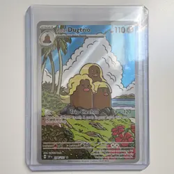 Pokemon Alolan Dugtrio 208/191 Sv08 Illustration Rare Full Art Holo ENG - Image 1