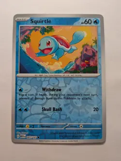 Squirtle 007/165 Reverse Holo - Scarlet & Violet 151 Pokemon TCG - Image 1