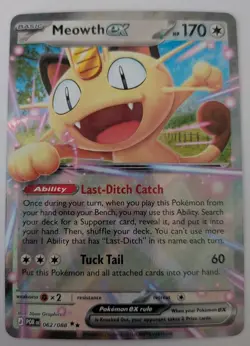 Pokemon Meowth ex 062/088 Me03: Perfect Order Double Rare - Image 1