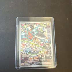 Pokemon Rotom Illustration Rare Holo 60 HP SV10 Destined Rivals 197/182 - Image 1