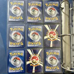 Pokemon Base Set Big 3 TRIO Blastoise Charizard Venusaur Vintage Binder Page Lot - Image 2