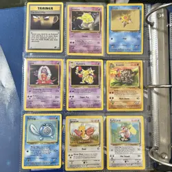 Pokemon Base Set Big 3 TRIO Blastoise Charizard Venusaur Vintage Binder Page Lot - Image 4