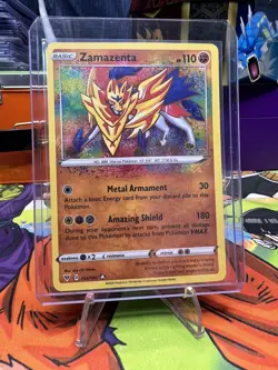 Pokemon TCG Zamazenta Vivid Voltage 102/185 Holo Amazing Rare - Image 1