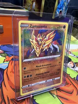 Pokemon TCG Zamazenta Vivid Voltage 102/185 Holo Amazing Rare - Image 3