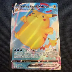 Pokemon Surfing Pikachu VMAX Ultra Rare Celebrations 009/025 NM - Image 1