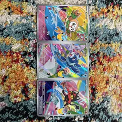 Pokemon First Partner illustration Collection Rowlet Litten Popplio Promo 30th - Image 1