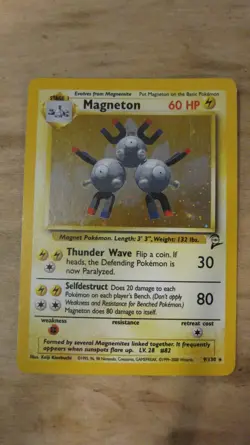 Magneton 009/102 Base Set Holo Rare Pokemon TCG - Image 1