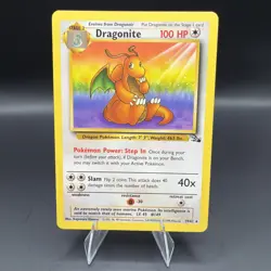 Vintage Dragonite 19/62 Fossil Non-Holo Pokemon TCG WOTC LP - Image 1