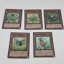 Yugioh: Naturia Pineapple Fruitfly Ragweed AntJaw Rosewhip Super Rare Lot Of 5 - Image 1