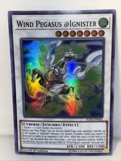 Wind Pegasus @Ignister IGAS-EN042 Super Rare 1st Edition LP Yugioh TCG - Image 1