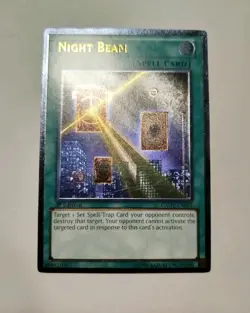 YuGiOh Night Beam GAOV-EN055 1st Edition Ultimate Rare Galactic Overlord - Image 2