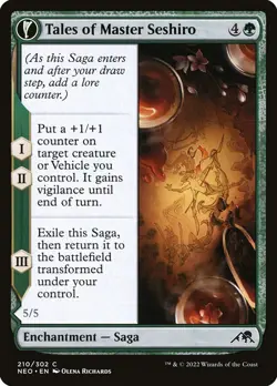 MTG Magic NEO Kamigawa Neon Dynasty - 1x EN NM 210 C Seshiro's Living Legacy - Image 1