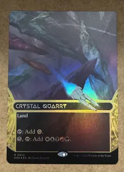 Foil Crystal Quarry (Borderless) Edge of Eternities: Stellar Sights - NM MTG - Image 1