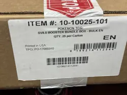 Pokemon TCG SV 8.5 Prismatic Evolutions 25 BOX BOOSTER BUNDLE CASE. NIB SEALED - Image 1