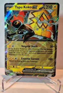 Tapu Koko ex 068/182 Pokemon Paradox Rift Double Rare Holofoil NM - Image 1