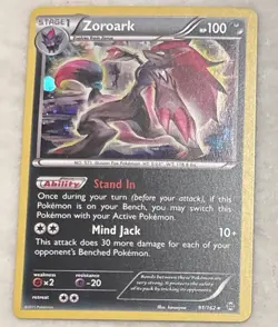 Pokemon Zoroark 91/162 Cosmos Holo Rare XY Breakthrough Pokemon TCG NM - Image 2
