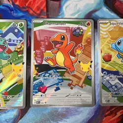 Pokemon TCG First Partner Illustration Collection Series 1 Gen 1 Starters - Image 3