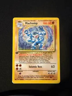 Pokemon TCG Machamp Base Set 8/102 Holo Unlimited Holo Rare - Image 1
