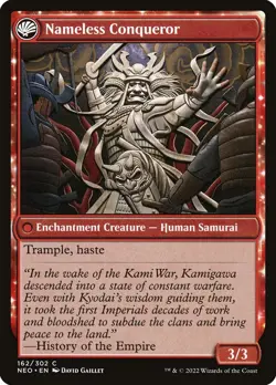 MTG Magic NEO Kamigawa Neon Dynasty - 1x EN NM 162 C Nameless Conqueror - Image 2