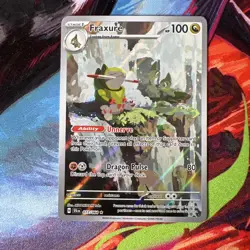 Pokemon TCG Fraxure Illustration Rare Shrouded Fable 077/064 - Image 1