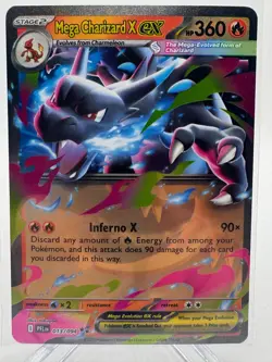 2025 Pokemon Phantasmal Flames Mega Charizard X ex 13/94 - Image 1