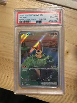 2025 Pokemon SVP ENGLISH Victini Illustration Promo GRADE 10 - Image 1