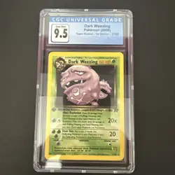 Dark Weezing Pokemon (2000) Team Rocket 1st Edition 31/82 CGC Gem Mint 9.5 - Image 1