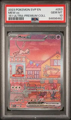 2023 Pokemon SVP EN Mew ex 151 Ultra - Premium Coll #053 PSA 10 GEM MT - Image 1