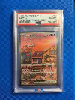 2023 Pokemon SVP EN Mew ex 151 Ultra - Premium Coll #053 PSA 10 GEM MT - Image 3