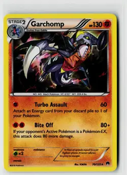 Pokemon XY - BREAKpoint #70/122 Garchomp Reverse Holo - Image 1
